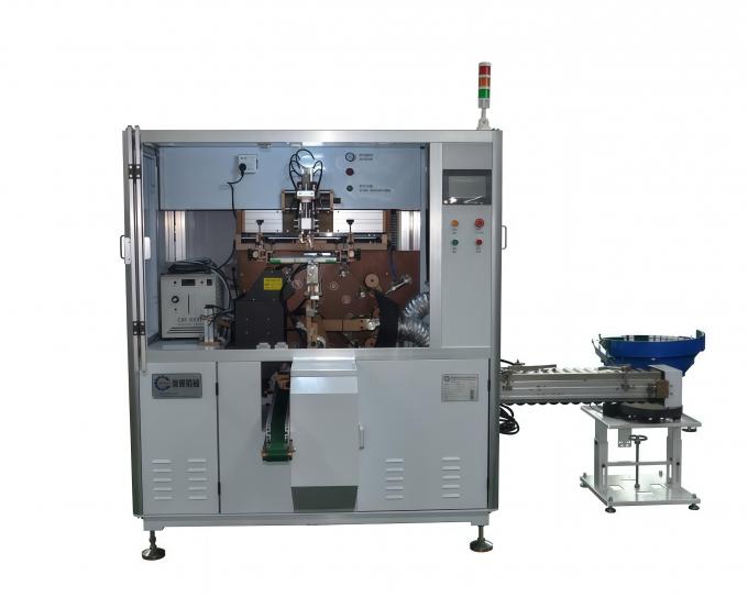 Single color automatic screen printing machine for medical industry products — front view